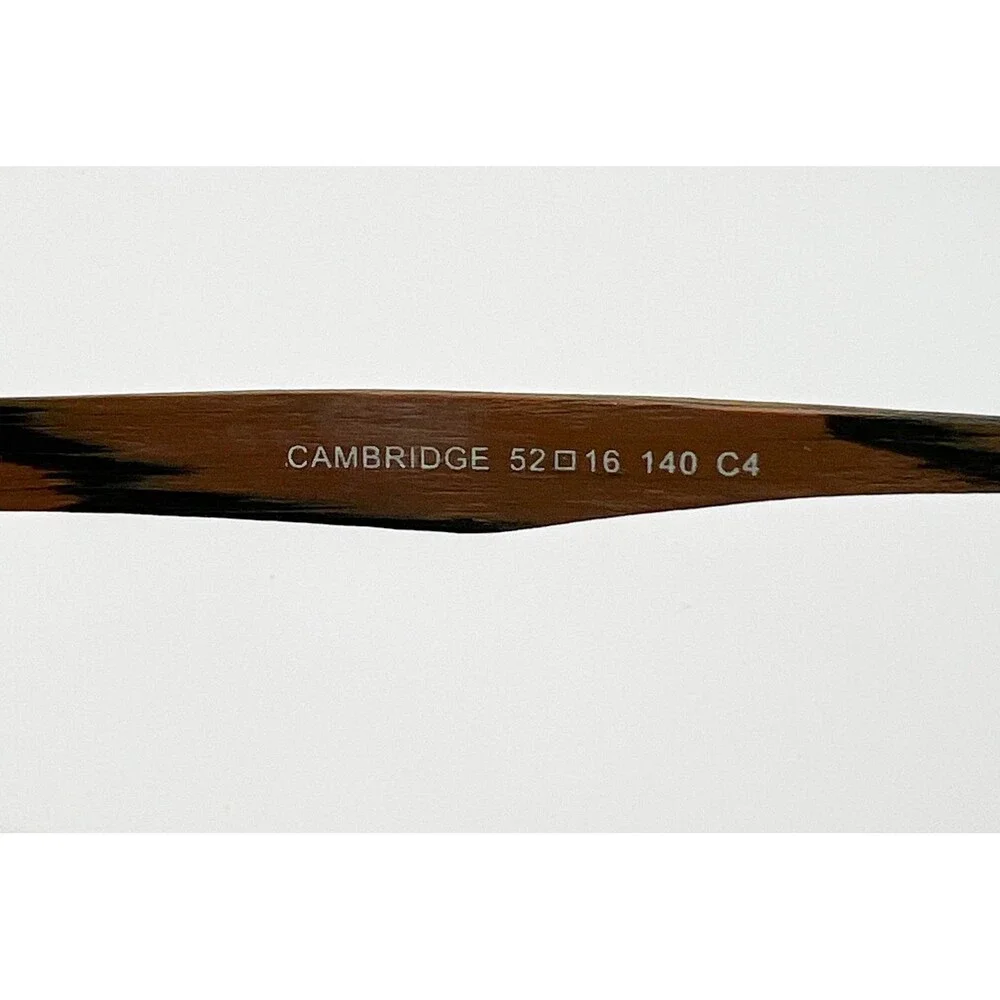 EyeBuyDirect Cambridge Eyeglasses Mens Brown Tortoise Wood Finish 52-16-140
